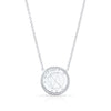 Petite Birth Chart Necklace - 14K White Gold and Diamond Fine Jewelry